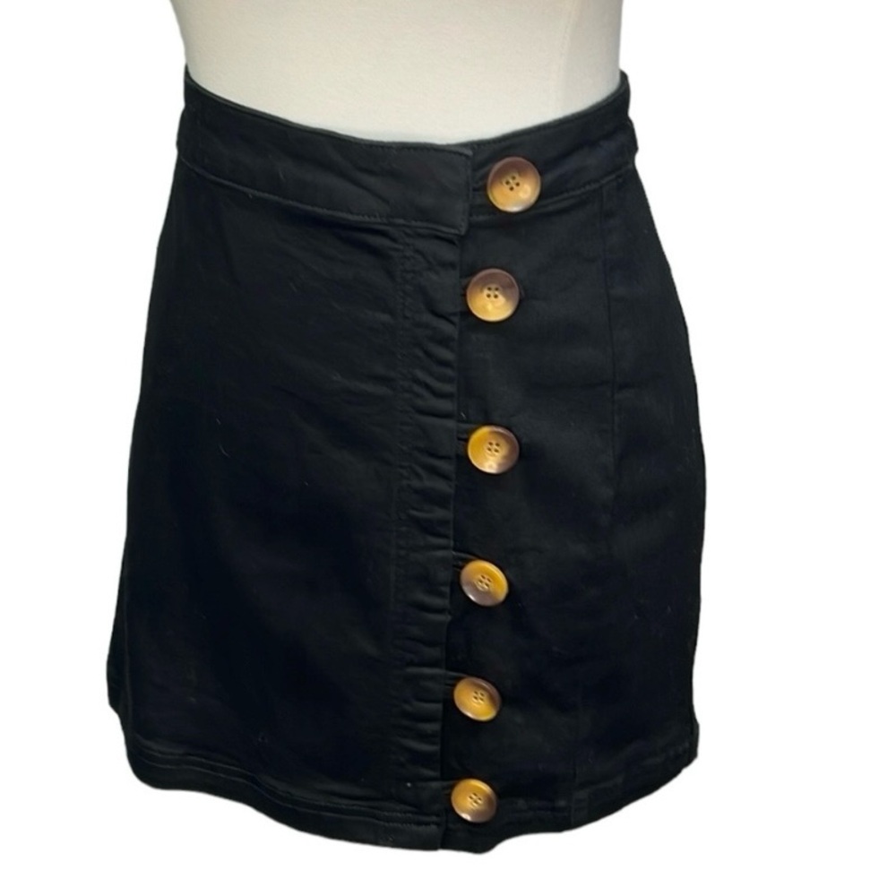Free People Black Denim Skirt 🌴 - Picture 3 of 10